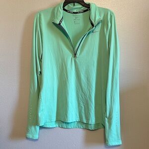 Nike Light Green Quarter Zip Pullover